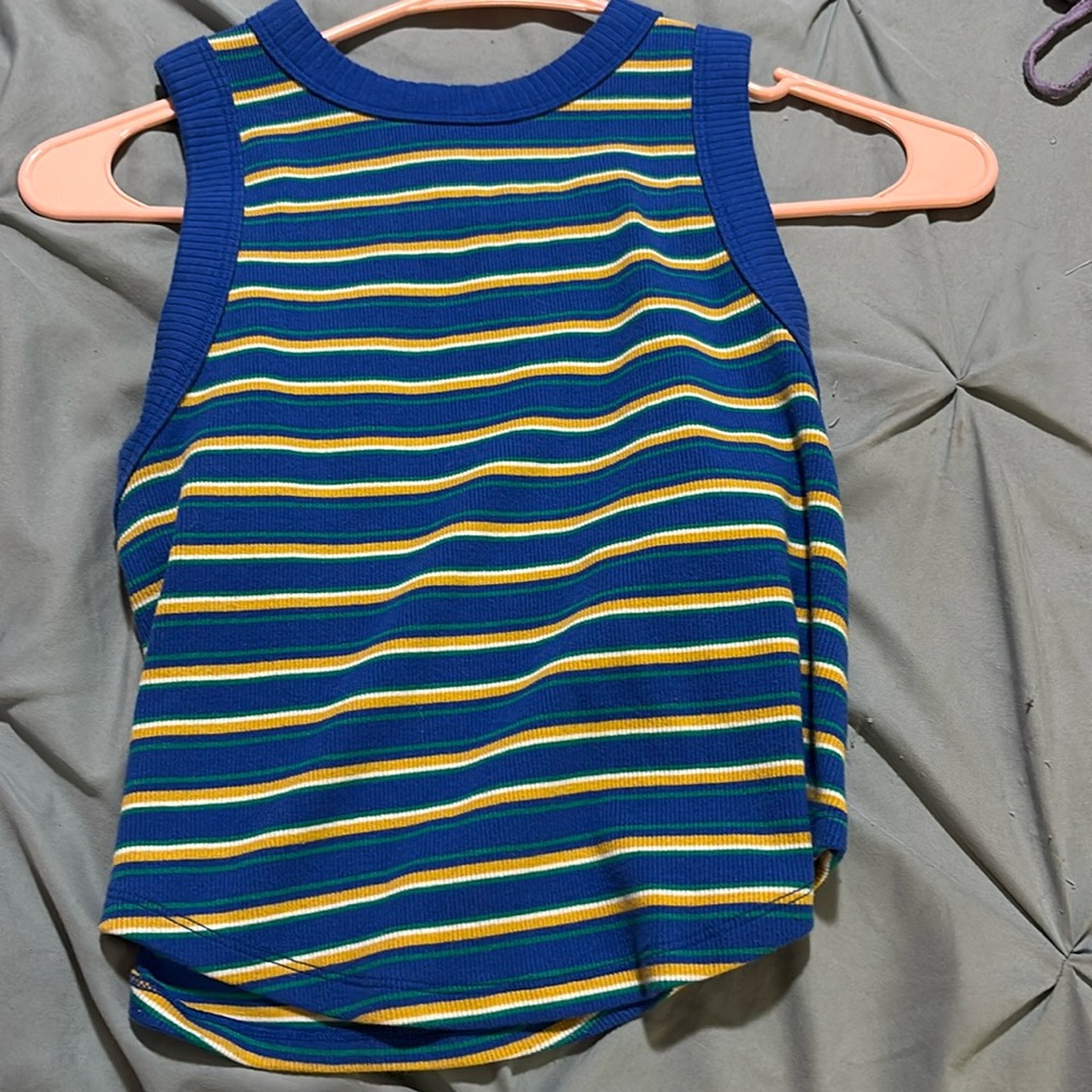 Wild fable, Large, Crop top blue and yellow